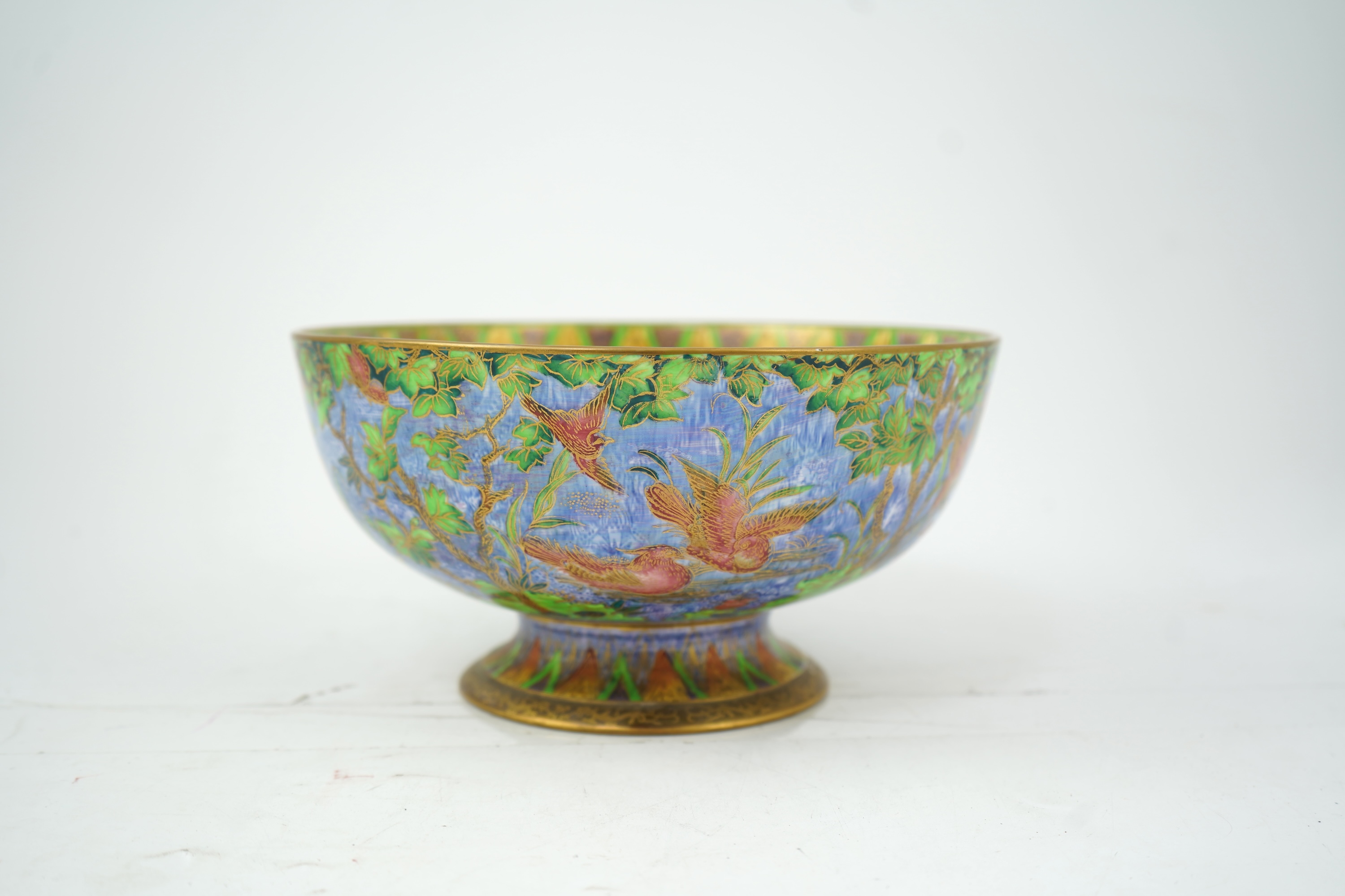 Daisy Makeig-Jones (1871-1945) for Wedgwood: An ‘Argus Pheasant’ lustre Imperial bowl